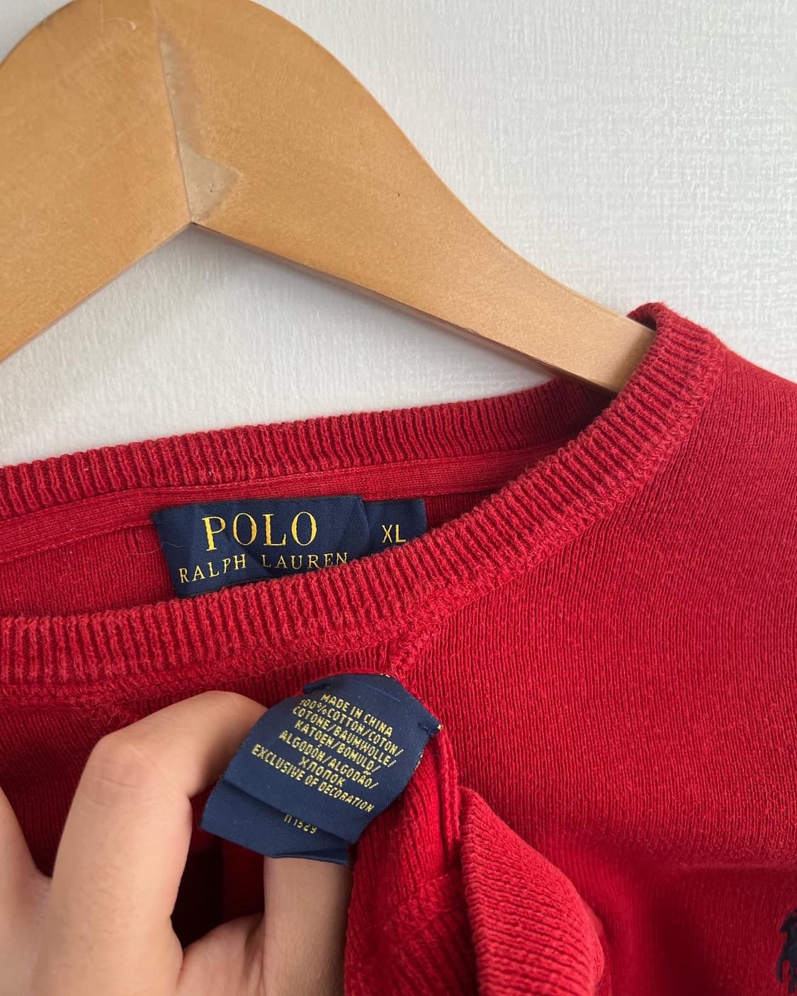 폴로 라운드 니트 XL 상품이미지5