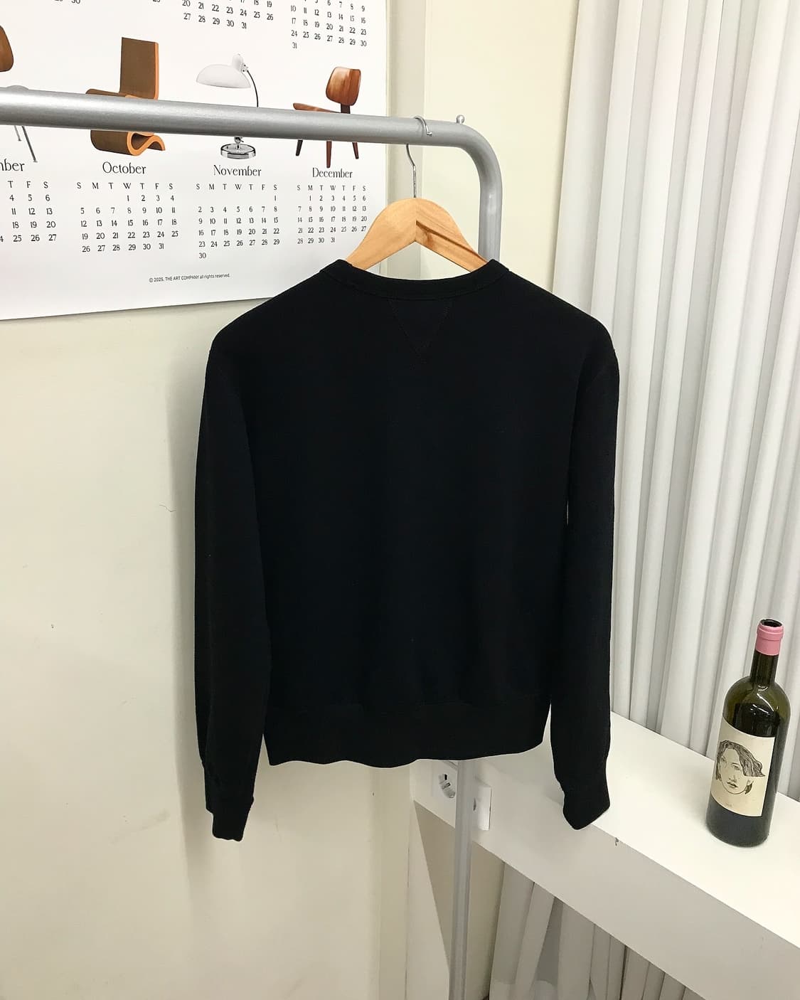 폴로 블랙 기모 맨투맨 상품이미지4