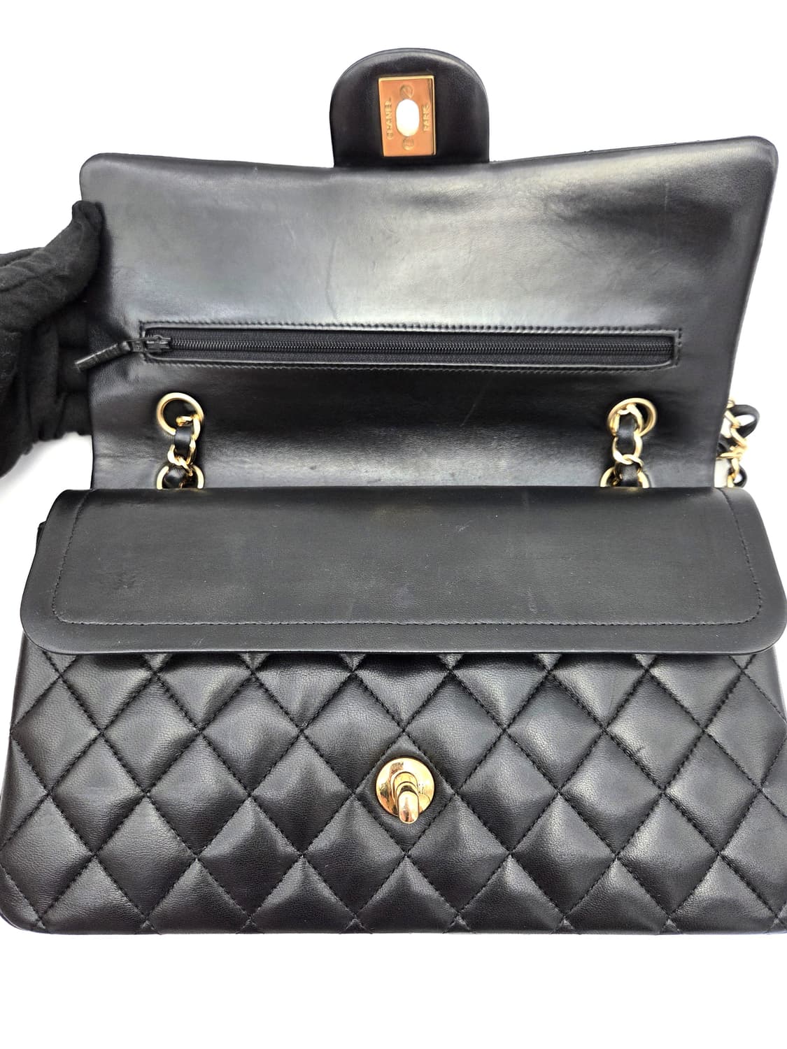 샤넬 클래식 미듐 (미디엄) 램스킨  상품이미지3