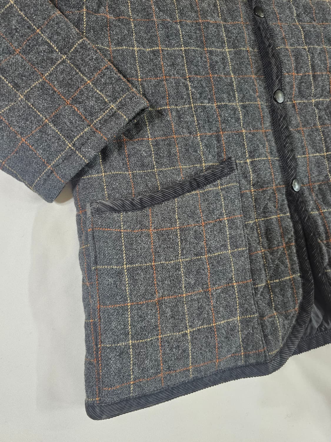 [38] 라벤헴 라벤햄  Lavenham 울 퀼팅 체크 자켓 상품이미지3