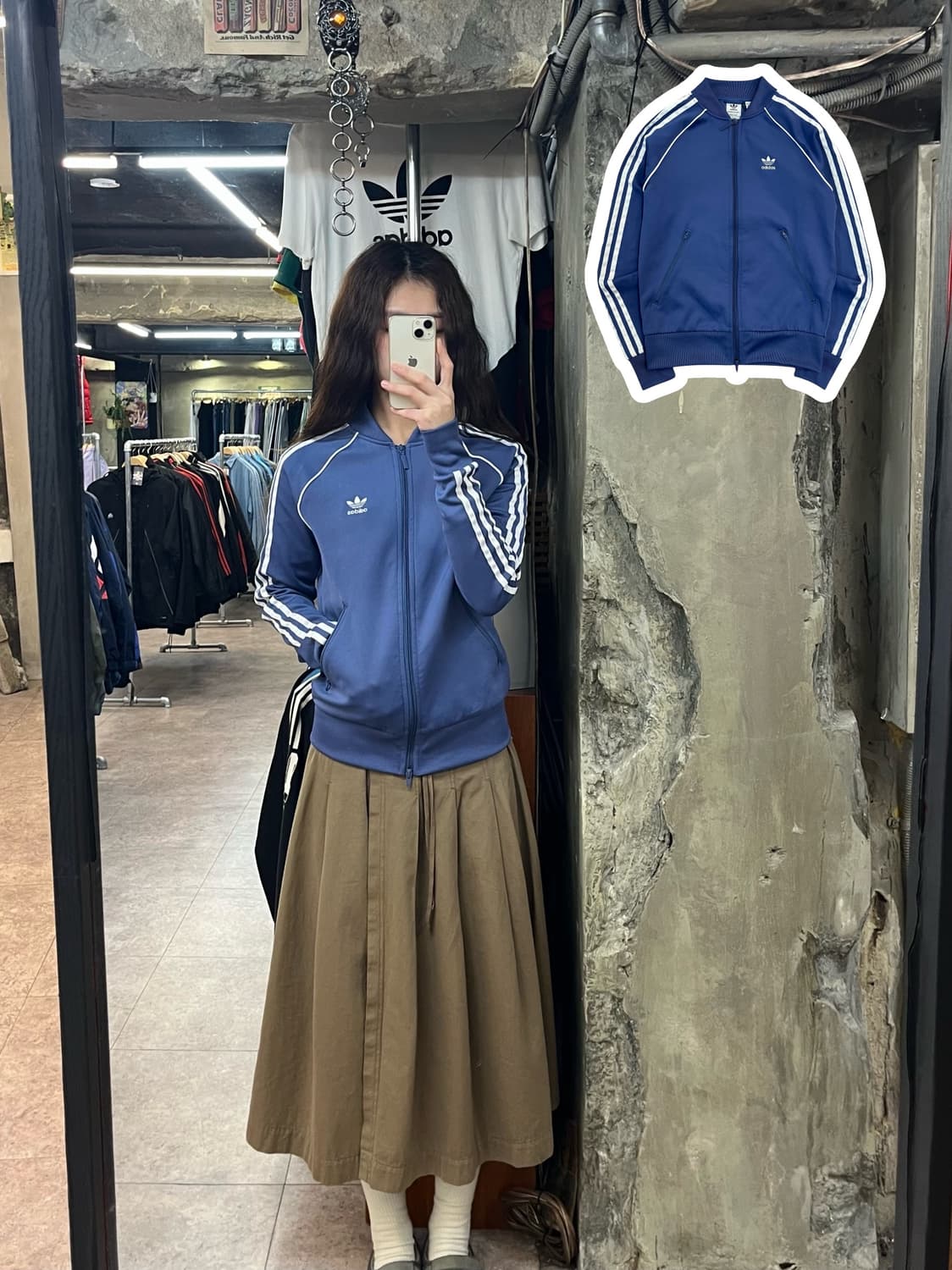 아디다스 아디컬러 투웨이 져지 XS 파스텔블루 #csz2475 상품이미지1