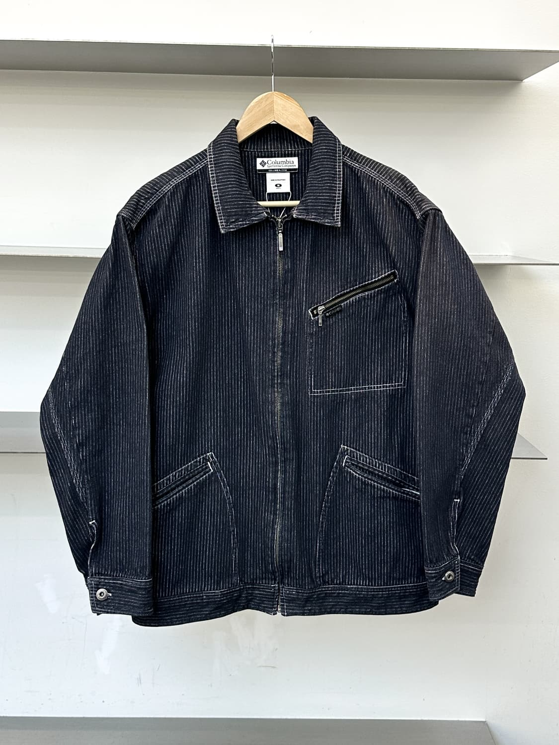 컬럼비아 B-91 히코리 스트라이프 워크 자켓 상품이미지1