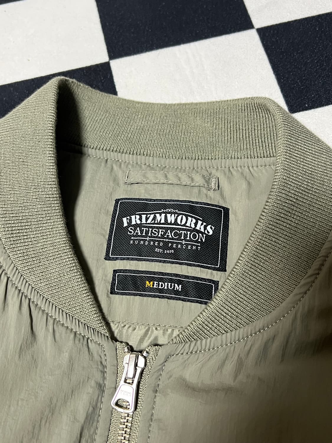 [M] 프리즘웍스 ma-1 플라이트 봄버 자켓 마원 점퍼 올리브 카키 상품이미지3