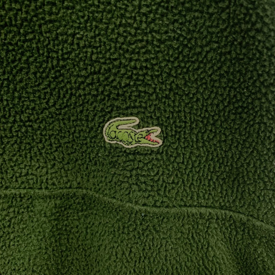 라코스테 자수로고 카키 플리스 자켓 상품이미지3