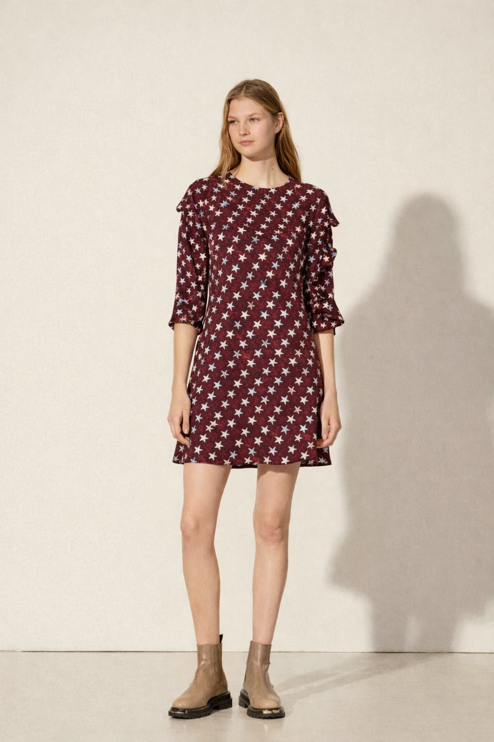 산드로 슈팅스타 실크100 미니원피스 1사이즈 상품이미지1