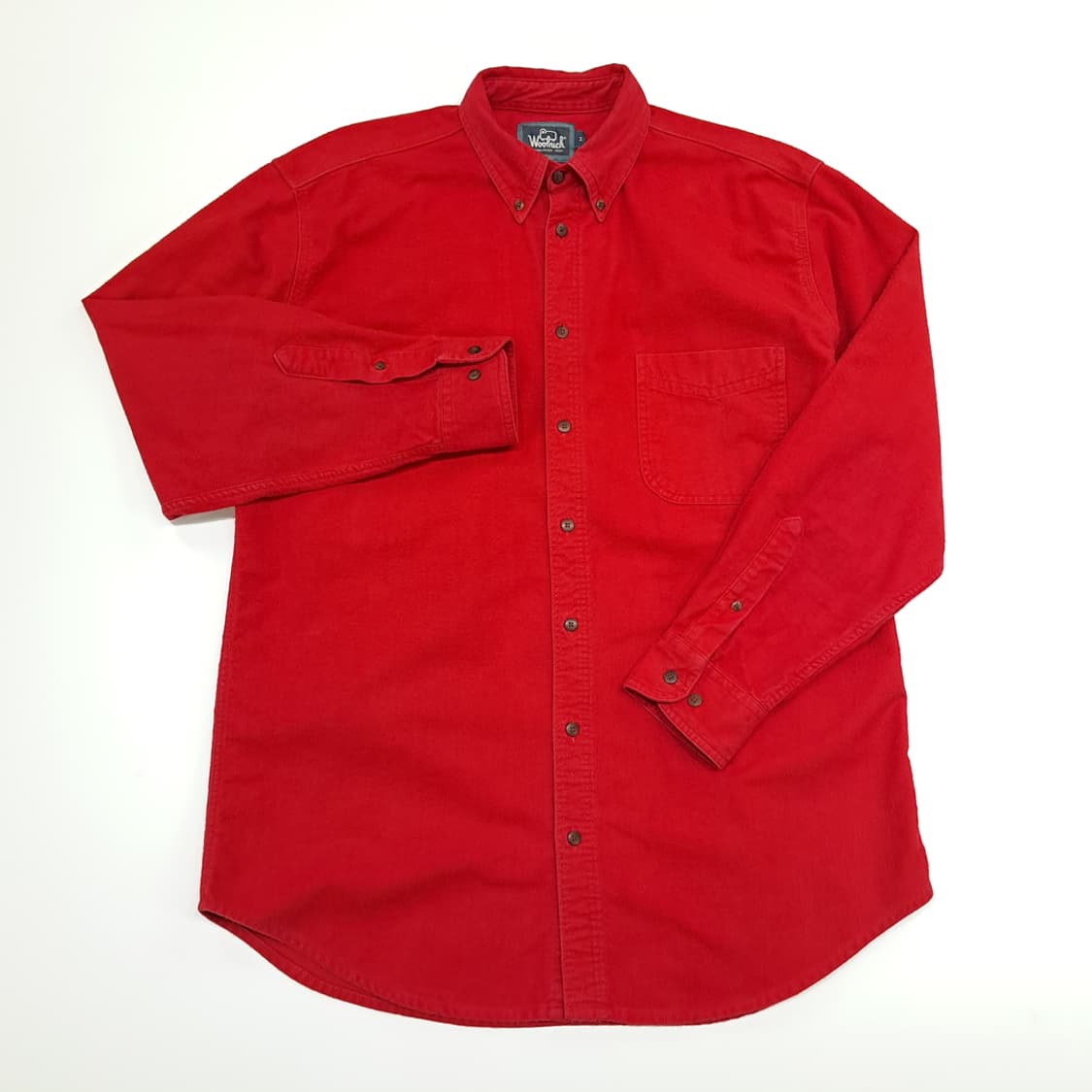 CN930 L 울리치 레드 플란넬 긴팔 셔츠 남방 상품이미지2