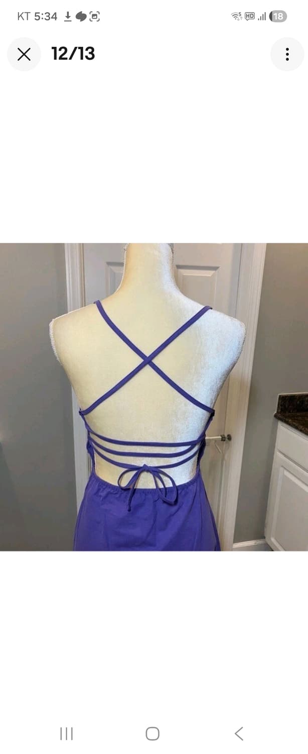 [무료배송]ZARA 자라 L 여성 로우백 롱 원피스 뷔스티에 끈 상품이미지2