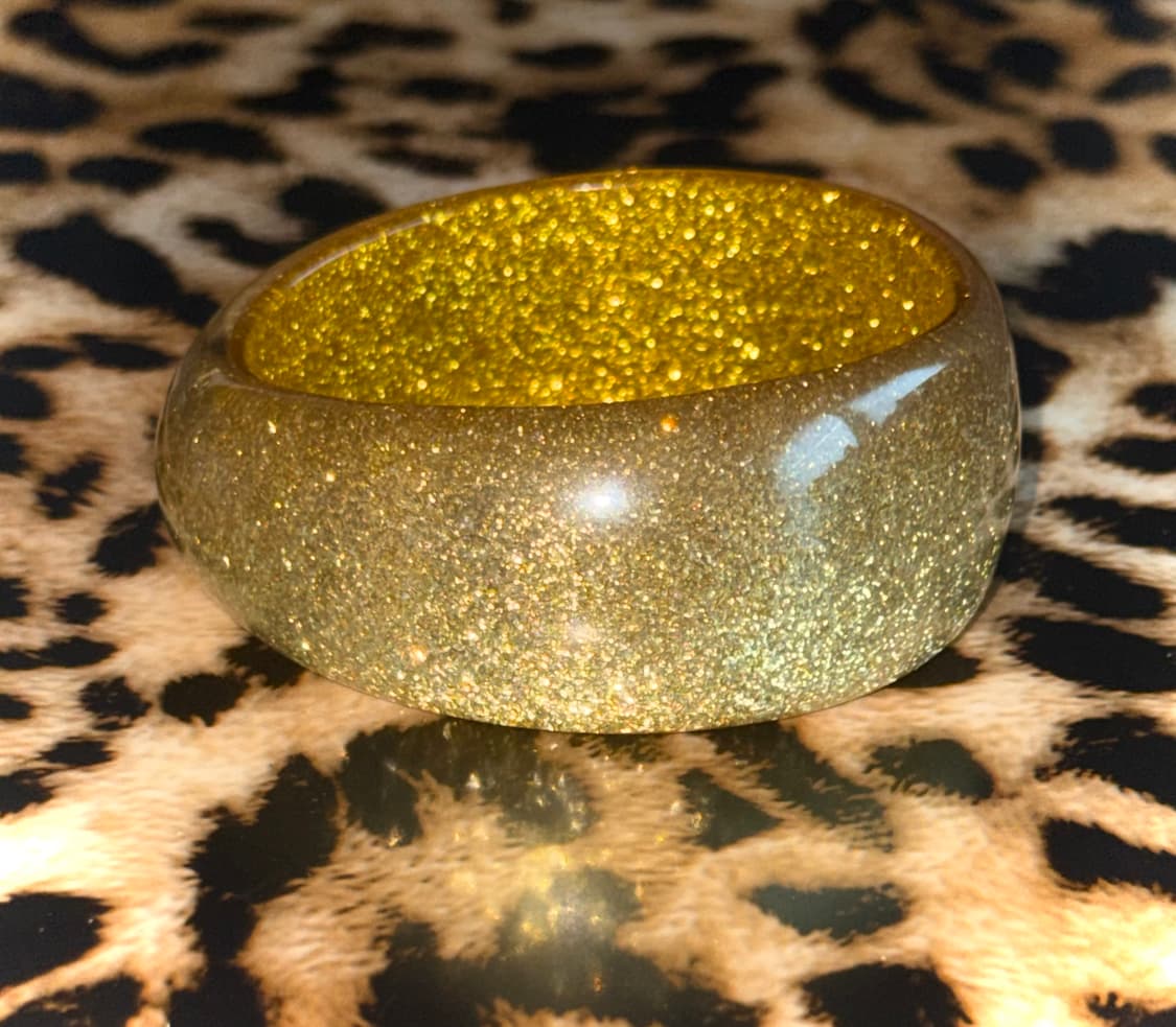 일본 헤이세이 갸루 골드 글리터 뱅글 팔찌 상품이미지1