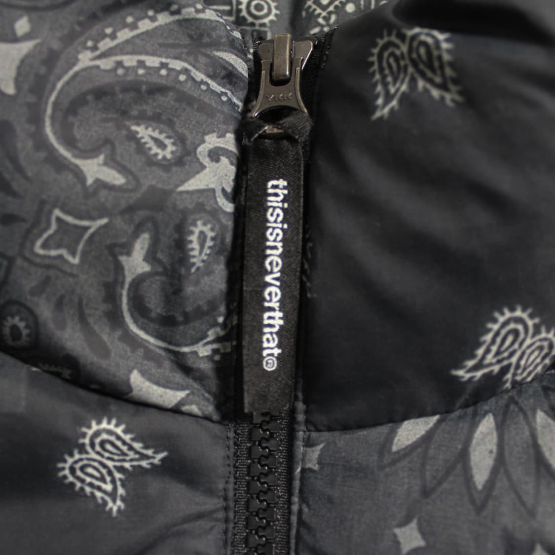 2021 thisisneverthat® 디네뎃 밴다나 다운 블랙 패딩 상품이미지4