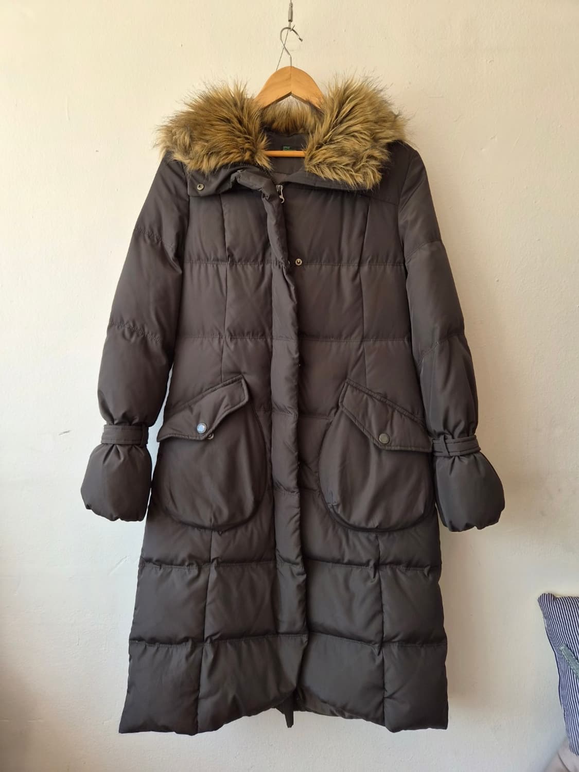 베네통 여성 덕다운롱패딩 44사이즈 상품이미지2