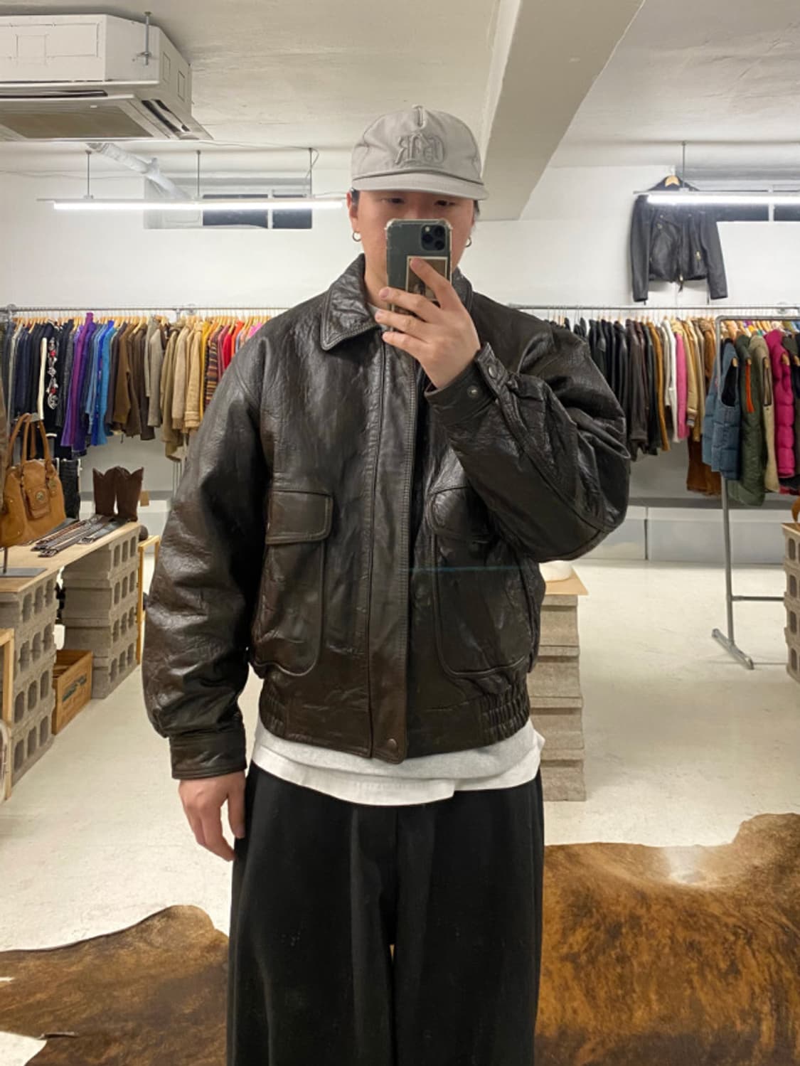 VTG G-1 leather flight jacket 레더 플라이트 자케 상품이미지1