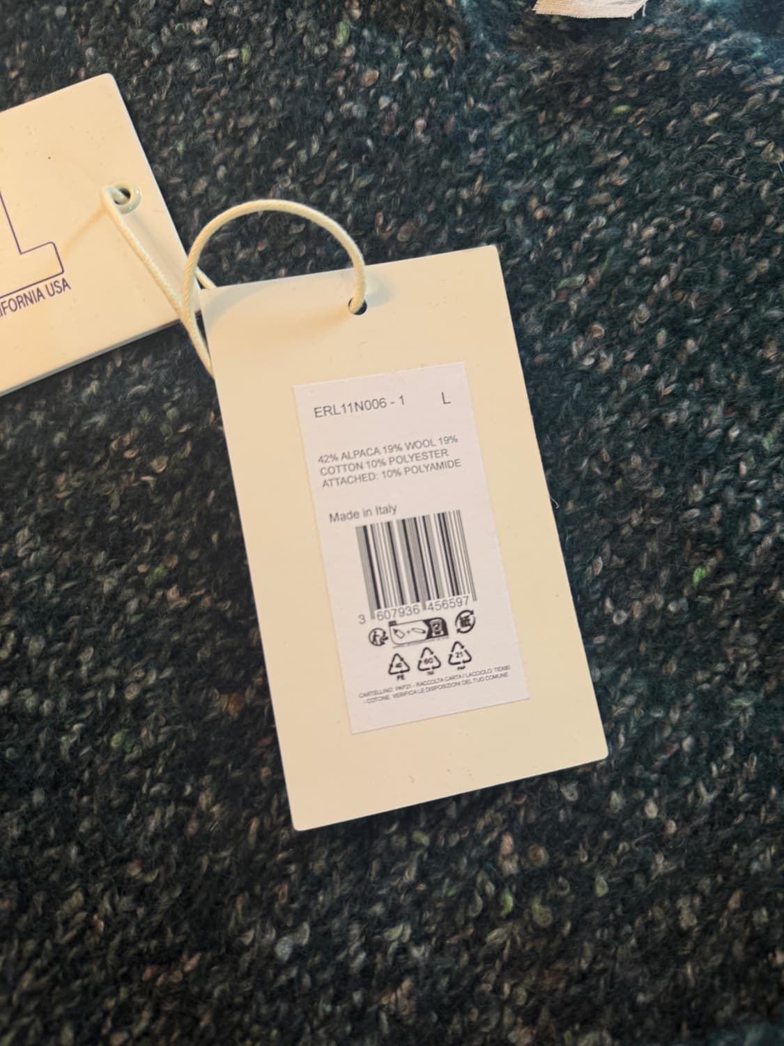 ERL 그린 알파카 스웨터 상품이미지3