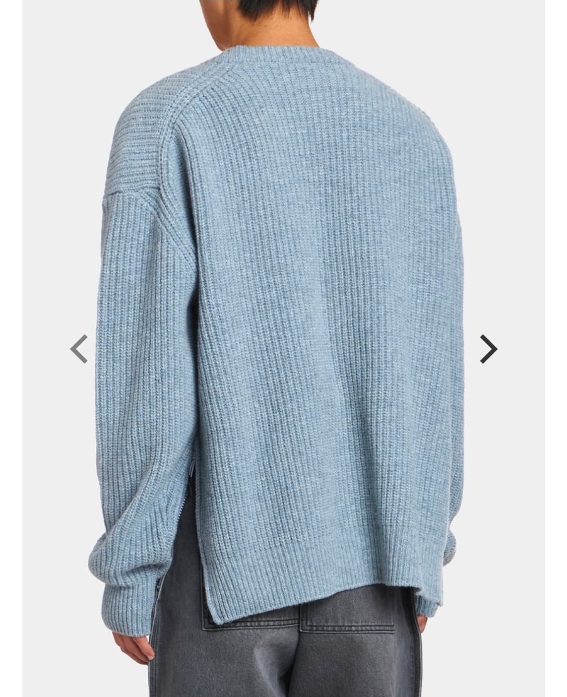 (착샷) 언어펙티드 오버사이즈 크루넥 니트 상품이미지10