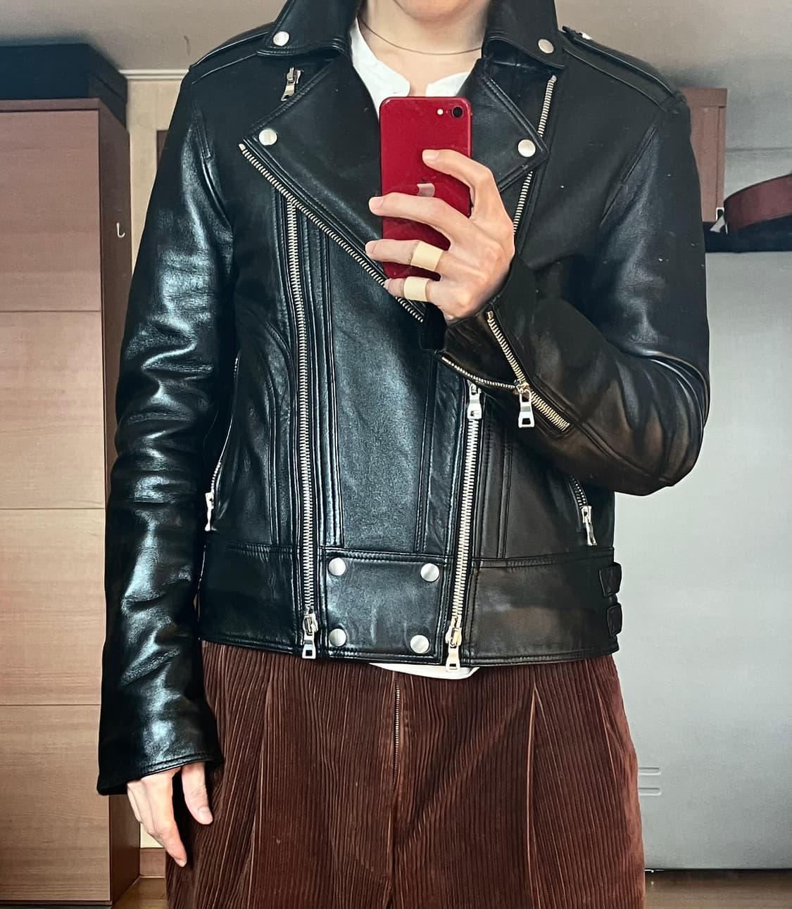 발망 가죽 자켓 상품이미지2