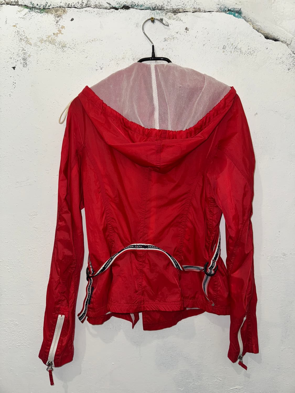 아르마니 진스 레드 바람막이 자켓 상품이미지4