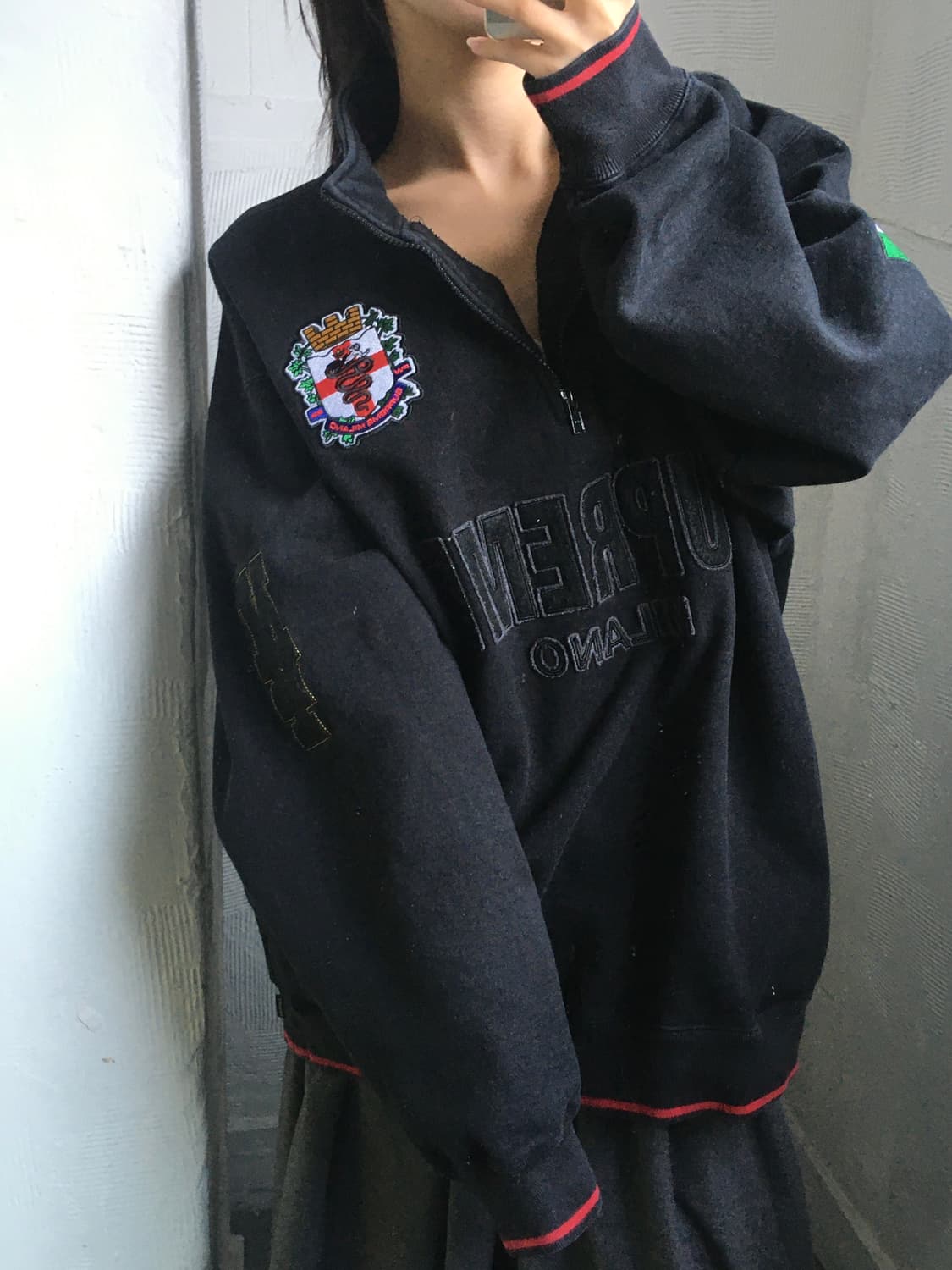 Supreme 슈프림 22AW 밀라노 하프 집 풀오버  상품이미지3