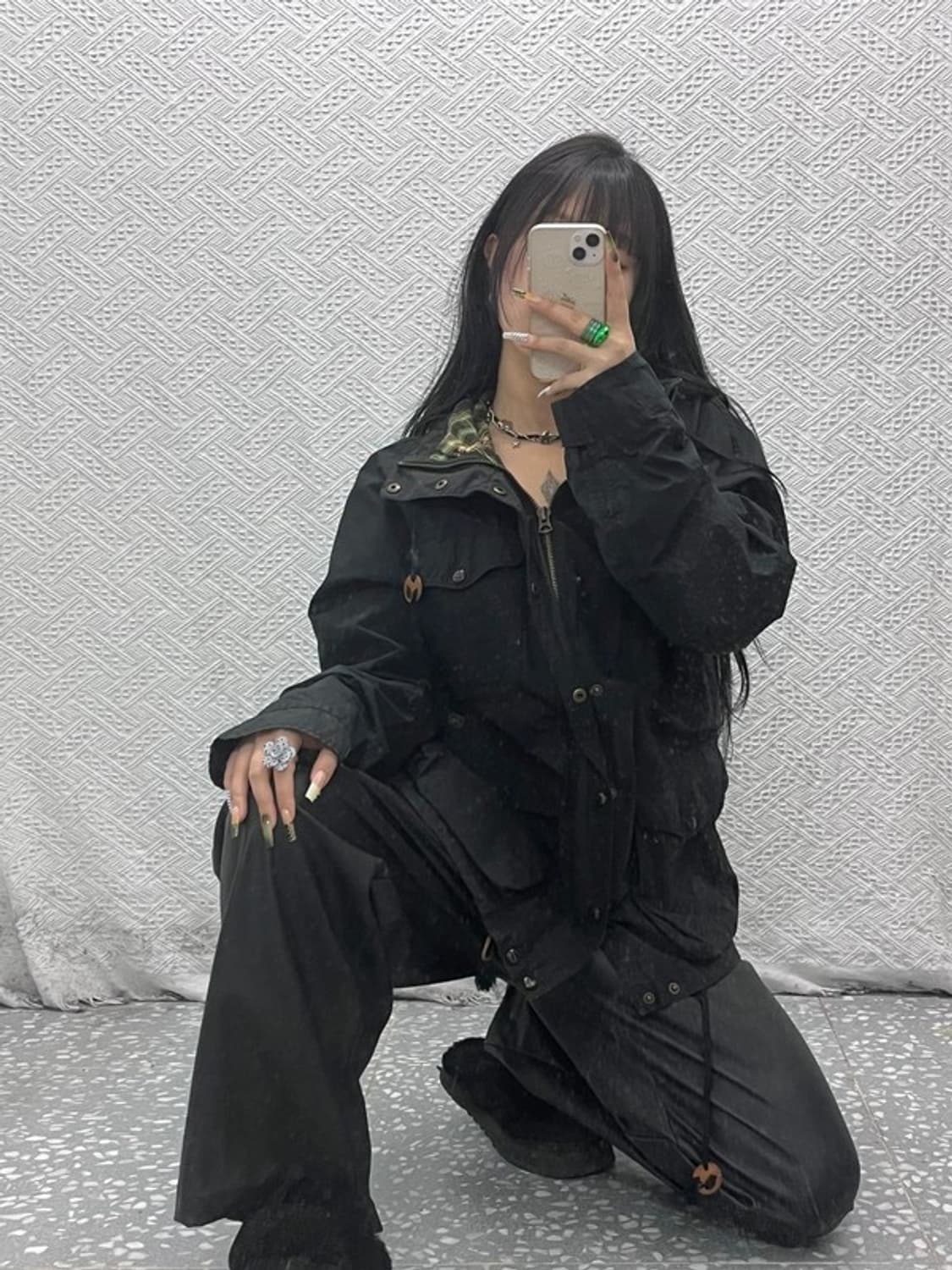 폴로 랄프로렌 빈티지 타탄체크 마운틴 트러커 야상 자켓 L C08006 상품이미지2