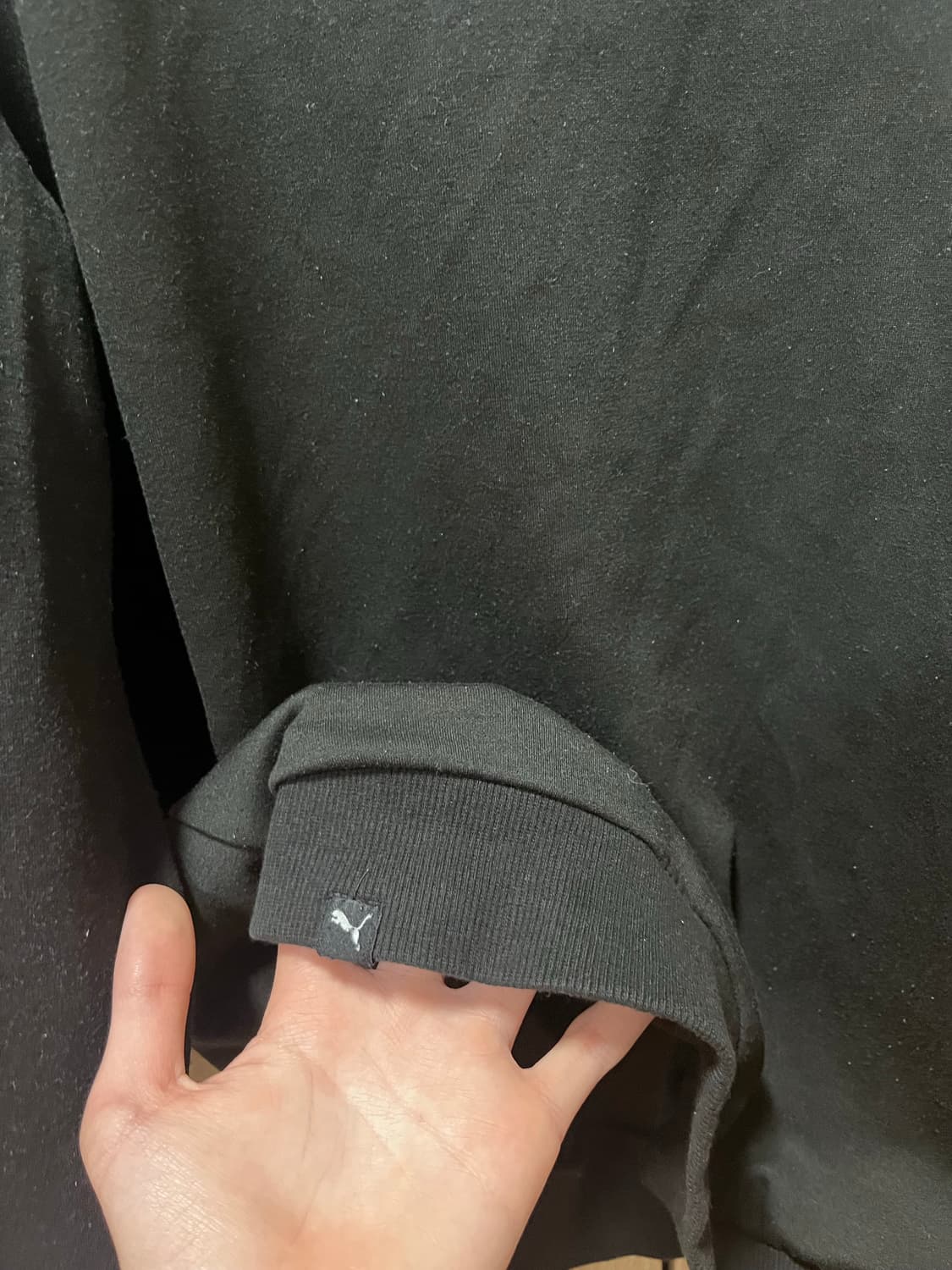 푸마 맨투맨 M사이즈 블랙 상품이미지4