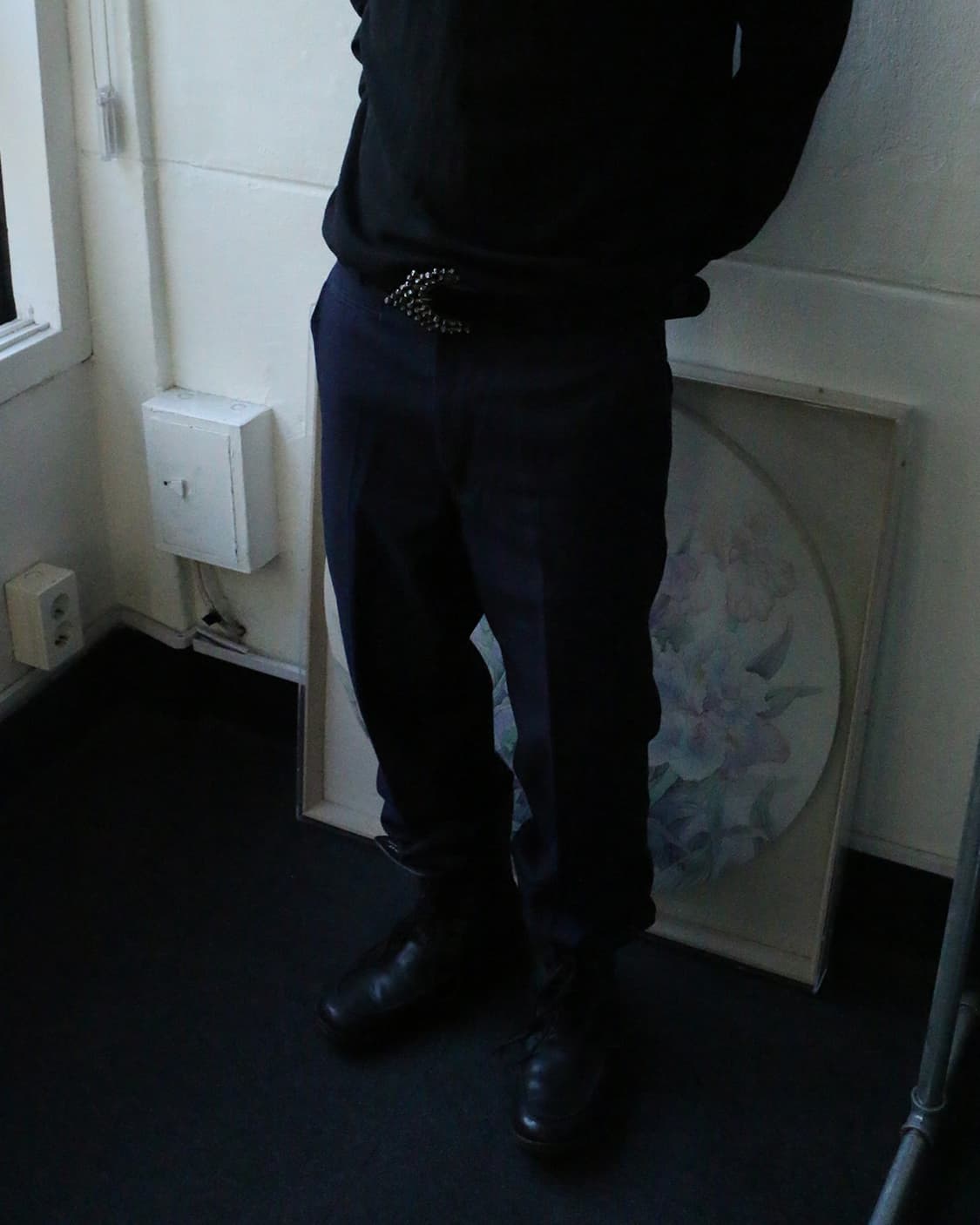 2000s 저스트 카발리 블랙 벨트 상품이미지3