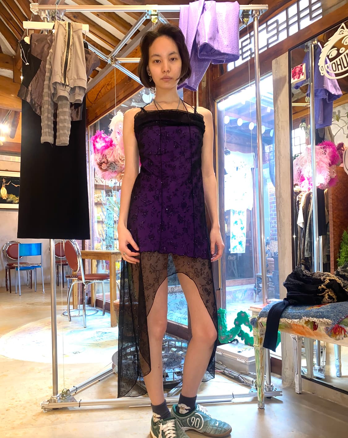 Lipsy Glam Glitter Asymmetrical Dress 상품이미지1