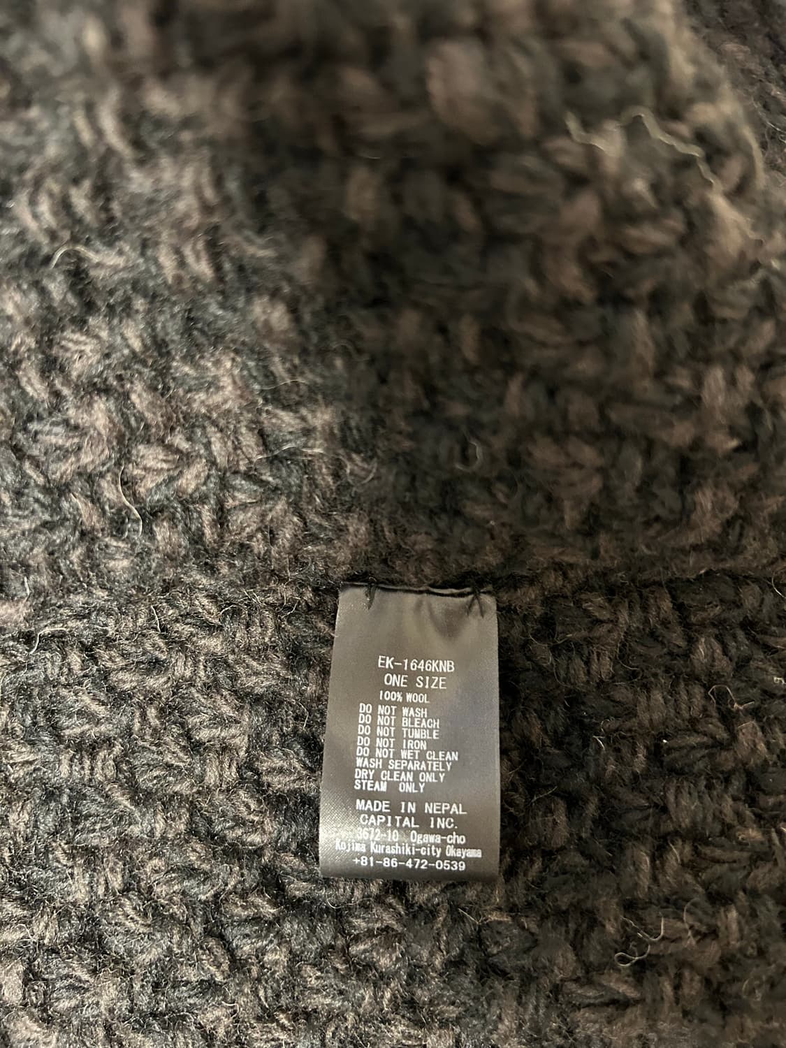 (OS) 캐피탈 울 핸드니트 코위찬 상품이미지3