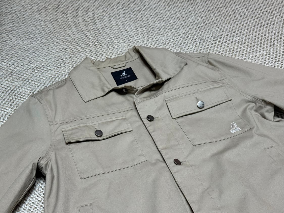 캉골 트윌 트러커 자켓 베이지 L사이즈 상품이미지1