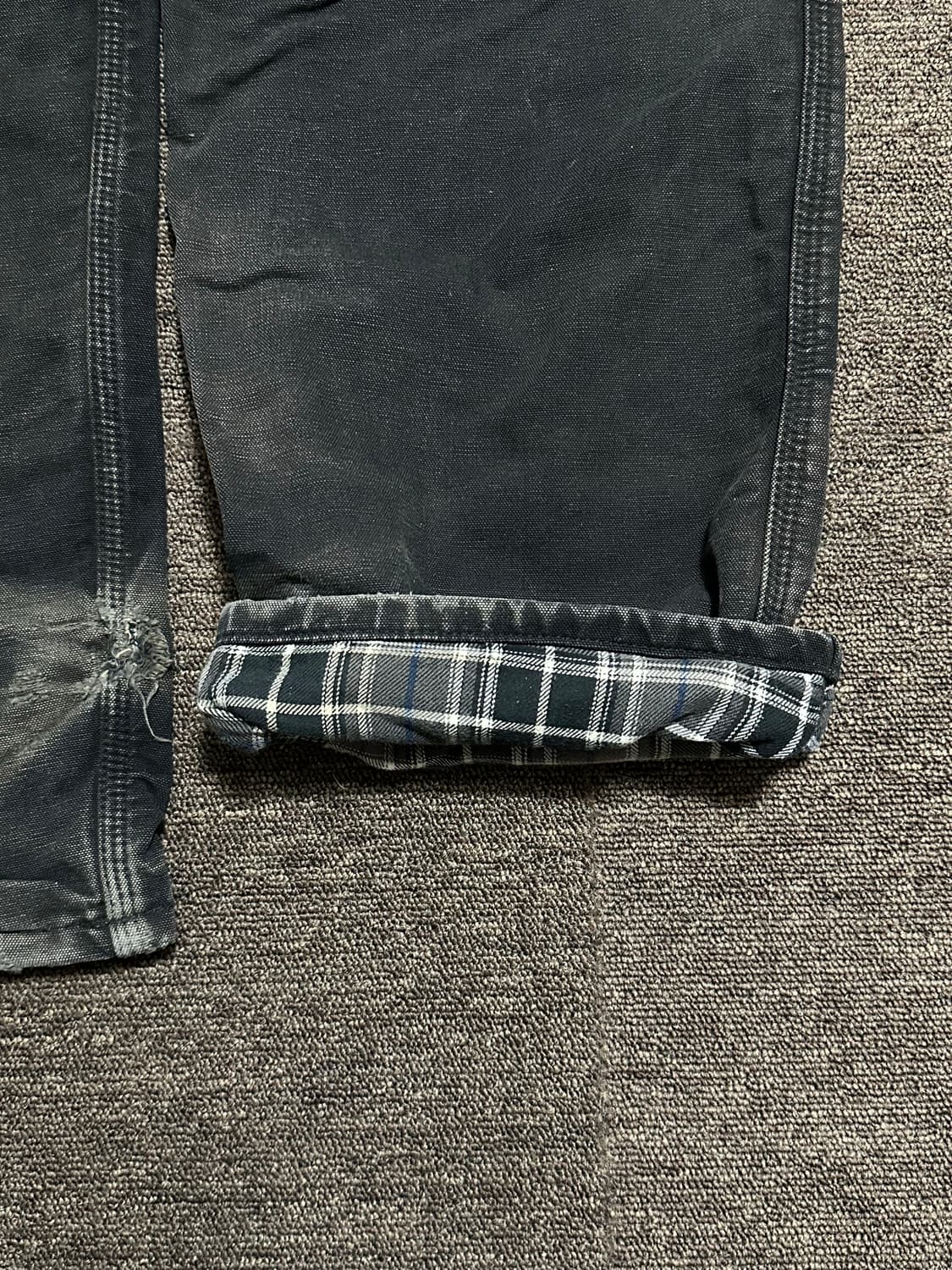 칼하트 싱글니 덕캔버스 라이닝 워크팬츠 36x32 상품이미지4