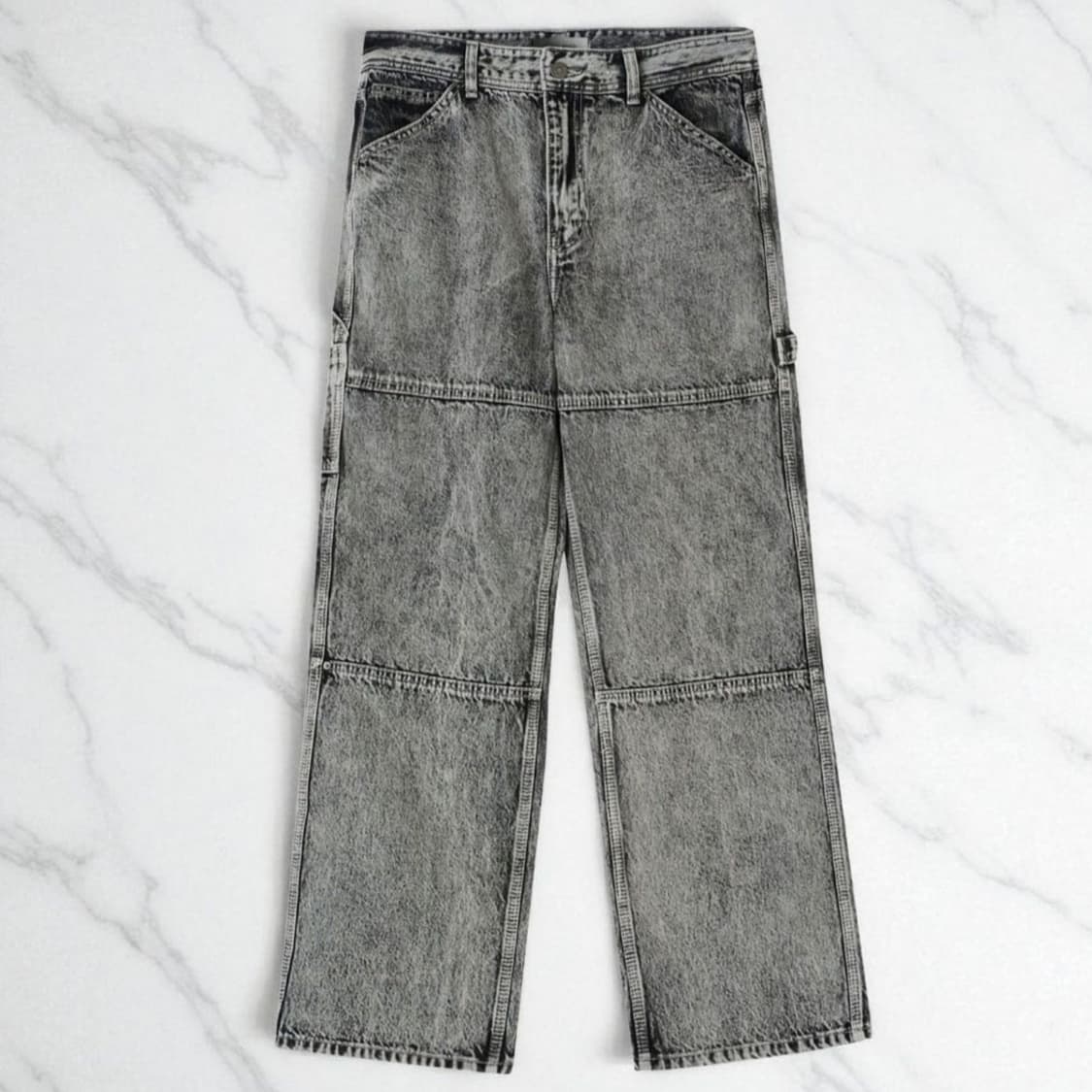 34)MAISON MINED 메종미네드 카펜터 와이드 데님 청바지 상품이미지1