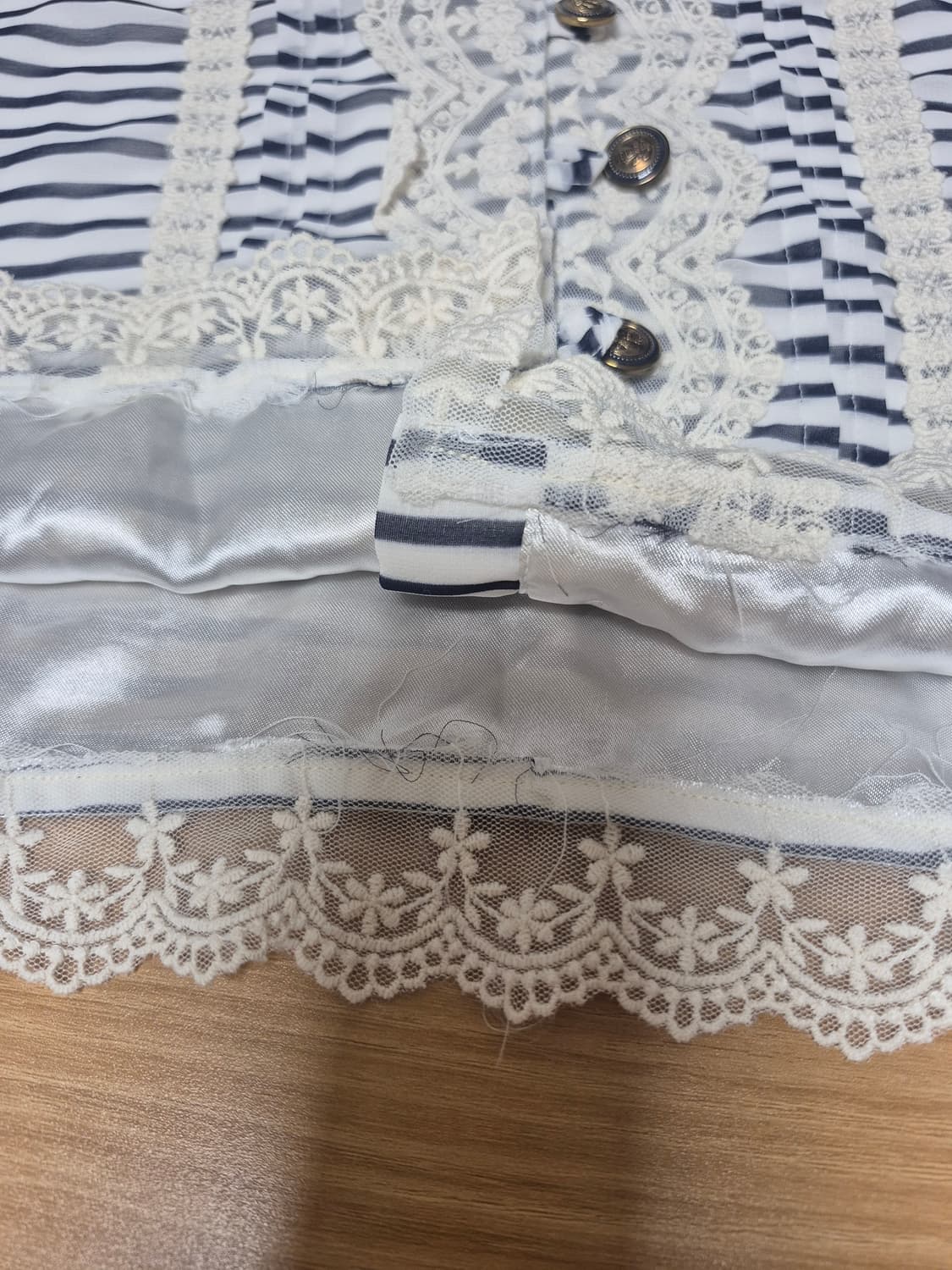 리즈리사 수선템 블루 스트라이프 셋업 상품이미지10