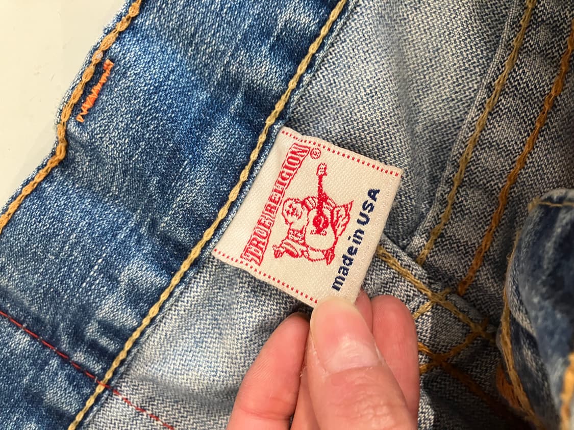 True Religion 디스트로이드 부츠컷 데님 32  상품이미지6