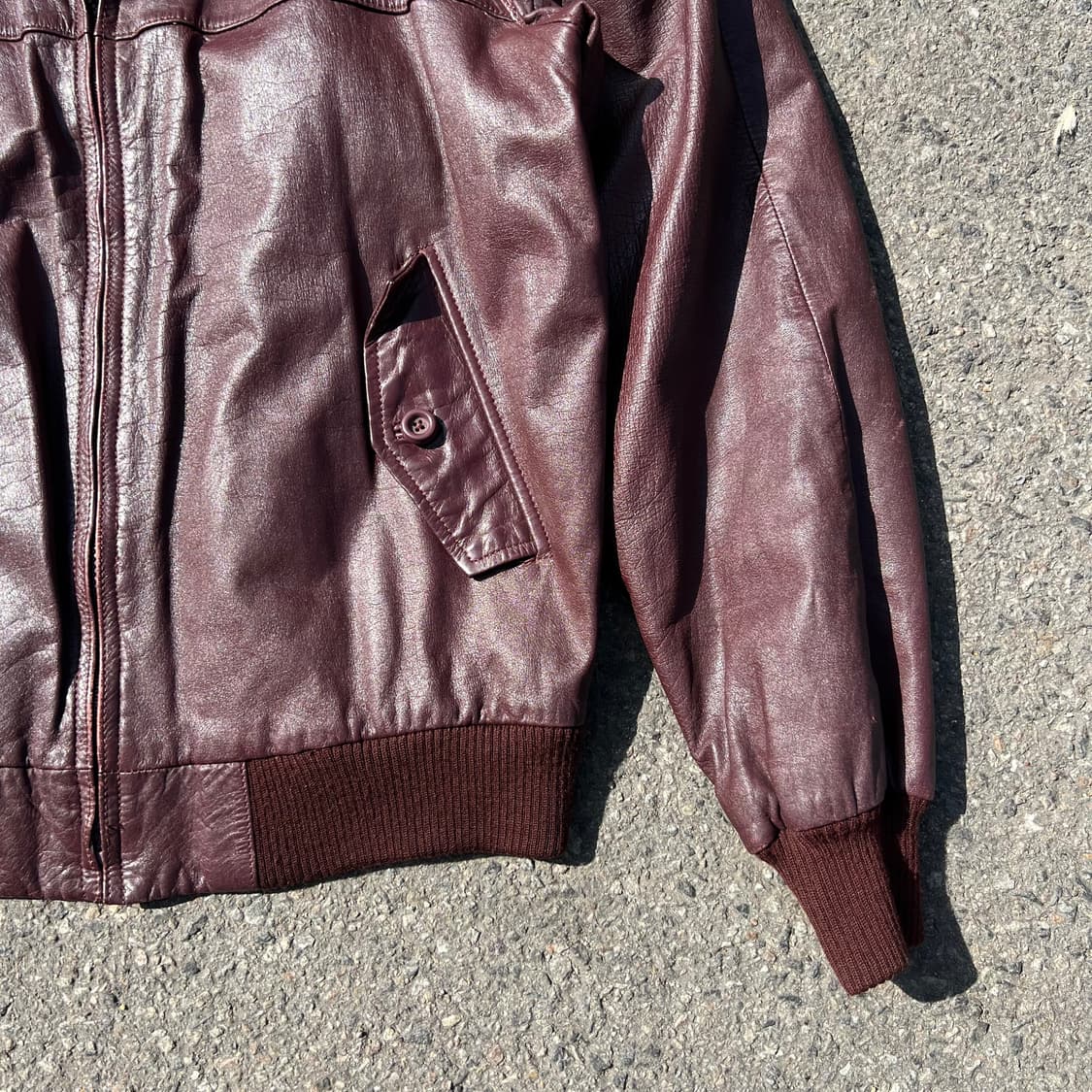 80‘s 바라쿠타 by Van Heusen 레더 G9 해링턴 자켓 상품이미지3