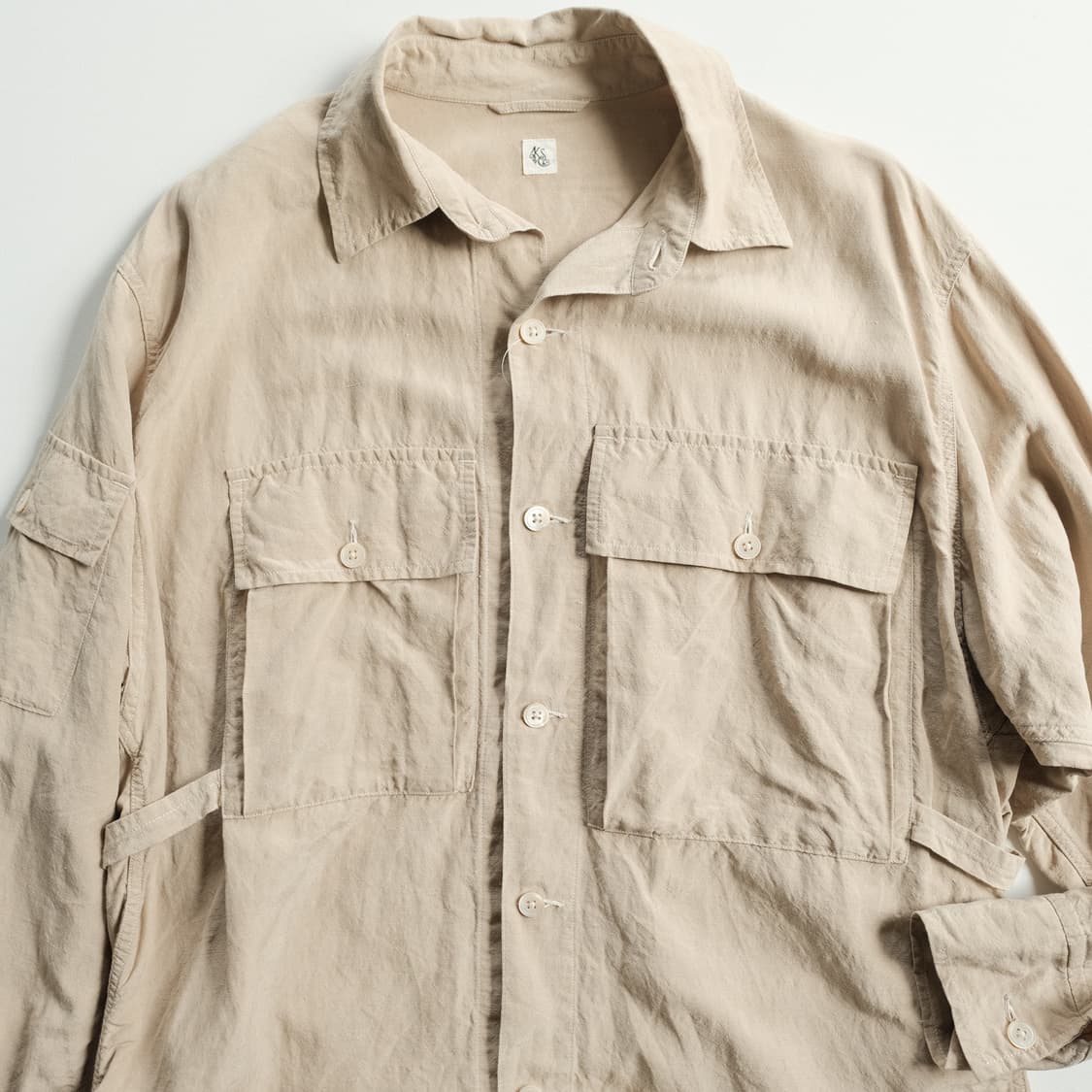 캡틴선샤인 21SS 실크 린넨 필드 셔츠 자켓 38(100-105)사이즈 상품이미지6