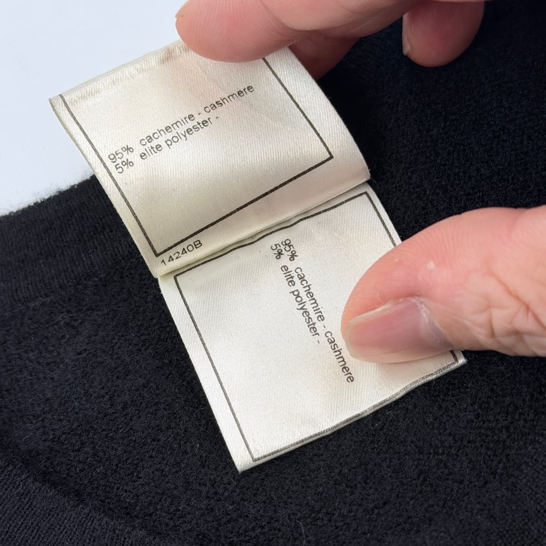 샤넬 02A 코코마크 캐시미어 반소매 니트 42 상품이미지5