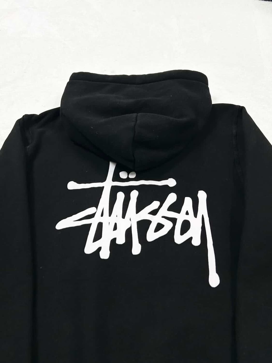 스투시 빅로고 블랙 후드집업 상품이미지7