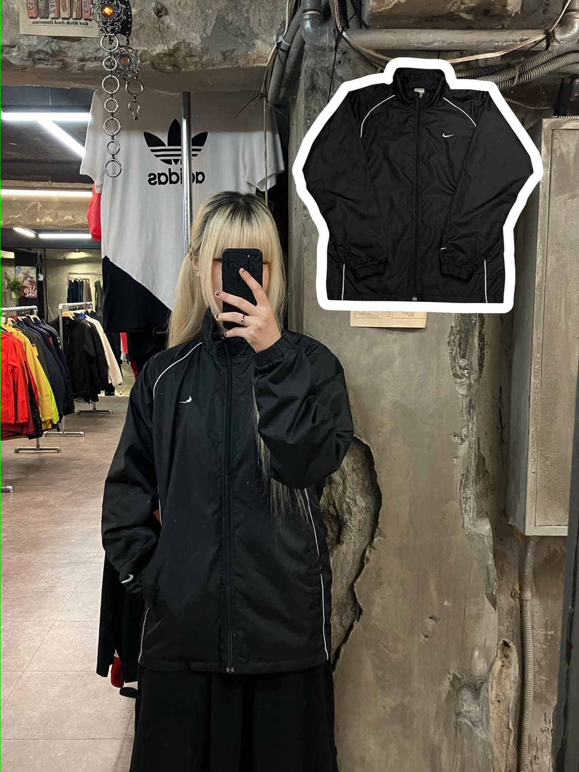 나이키 바람막이 블랙 S   #csz2110 상품이미지1