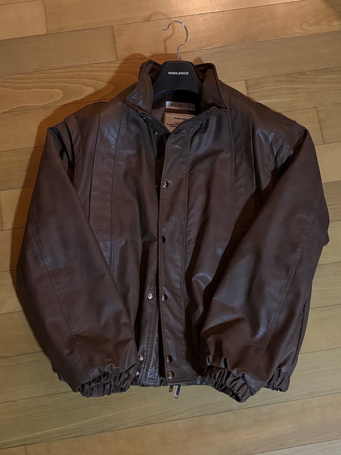 비슬로우 비건레더 자켓 상품이미지3