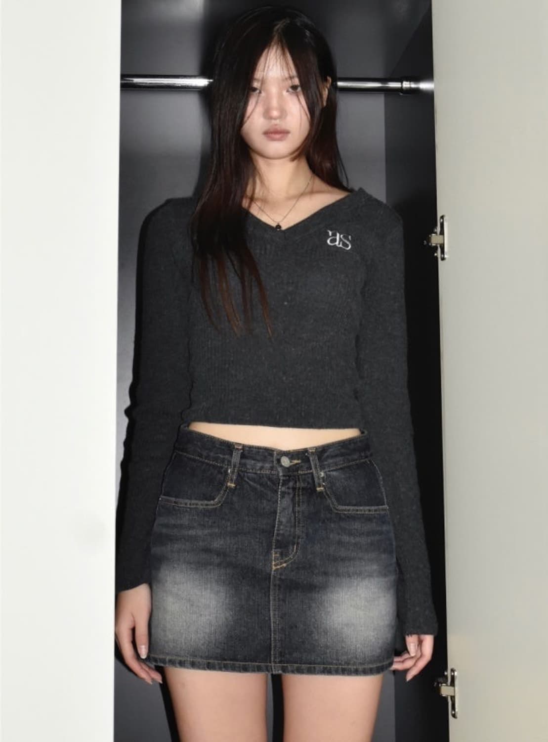 애즈온 비버리 스커트m 상품이미지2