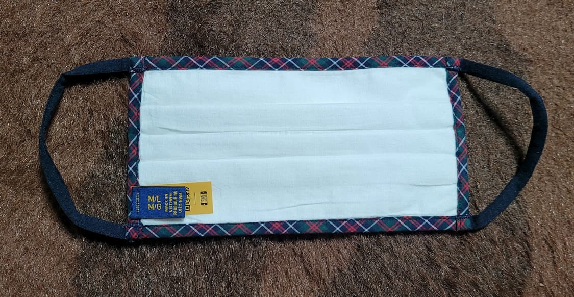 폴로 랄프로렌 타탄체크 면 마스크(M/L) 상품이미지5
