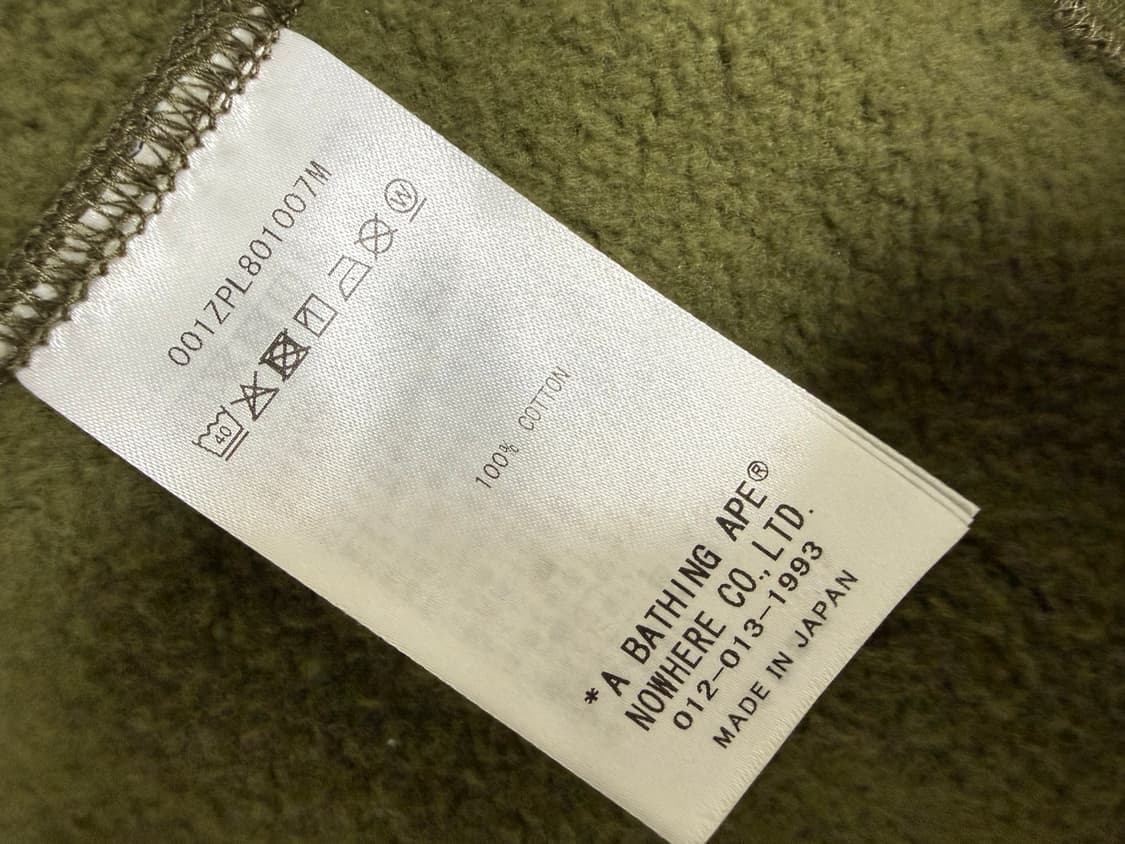 베이프 후드집업 M 새상품급 급쳐 상품이미지4