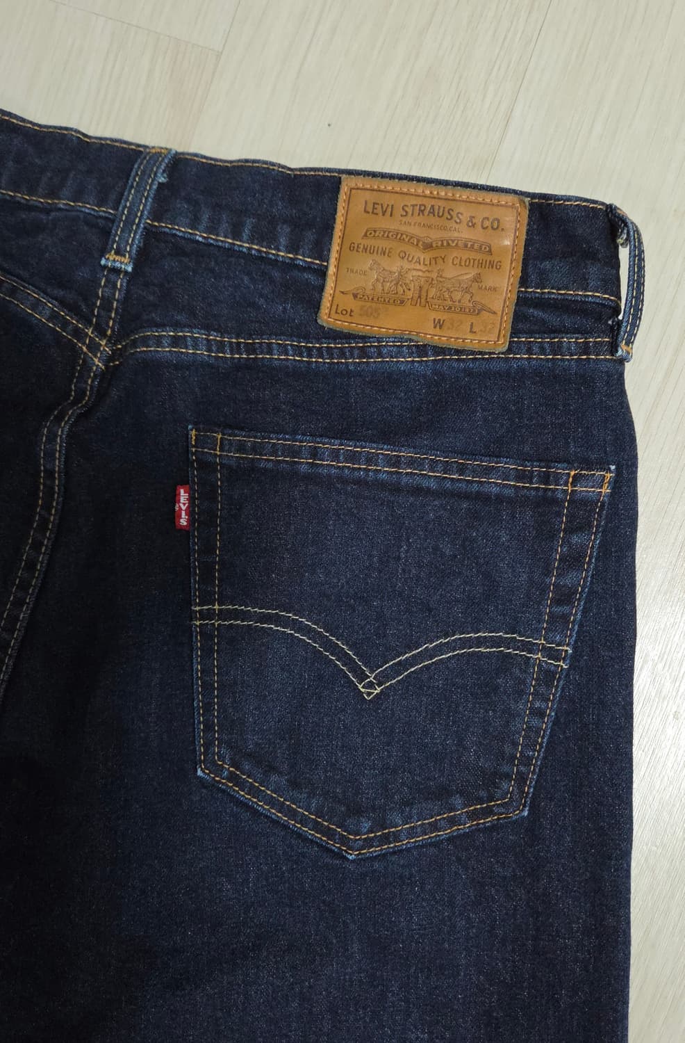 (착샷) 리바이스 505 프리미엄 가죽탭 상품이미지4