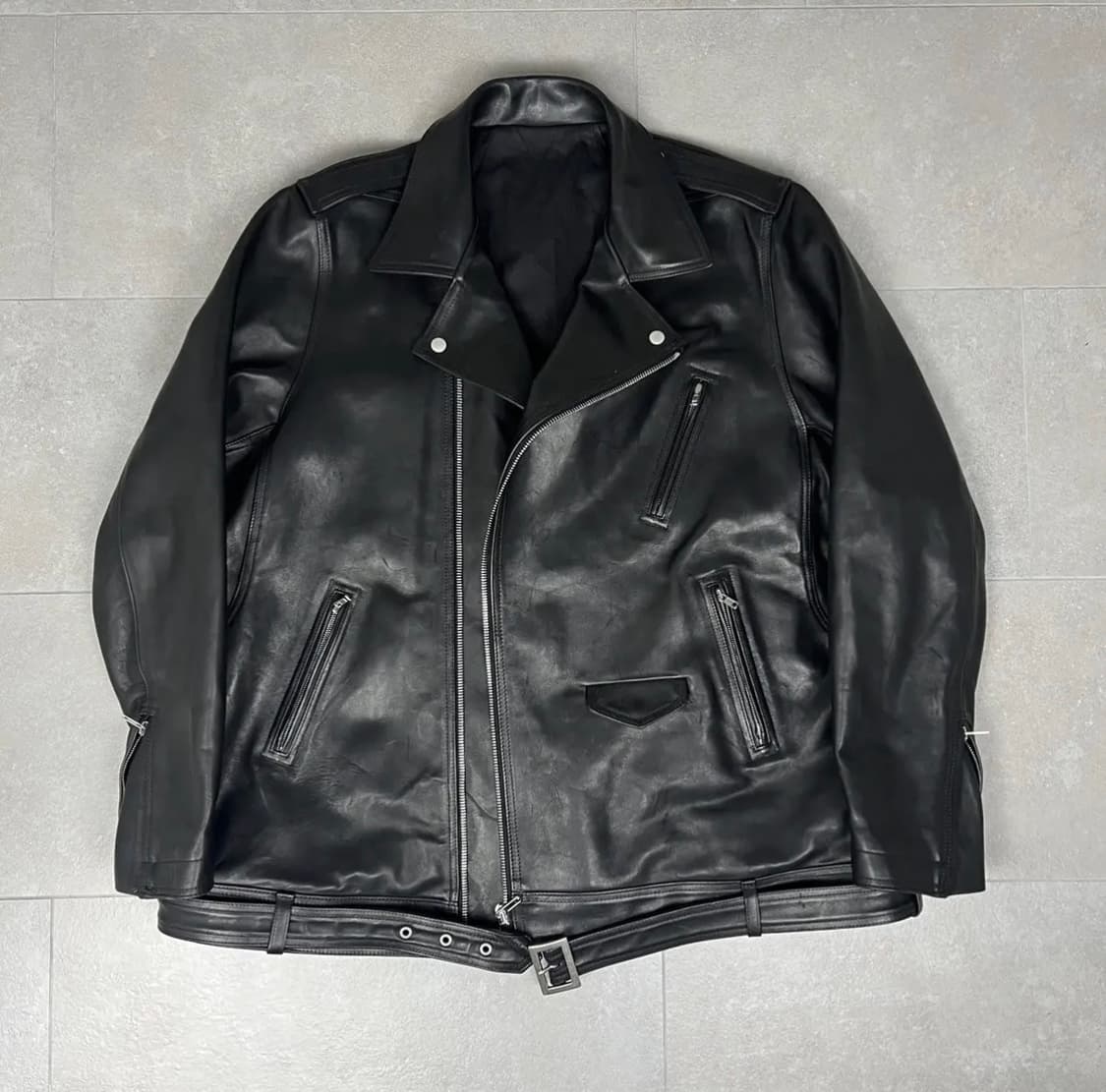릭오웬스 점보 루크 스투지스 레더 자켓 상품이미지1