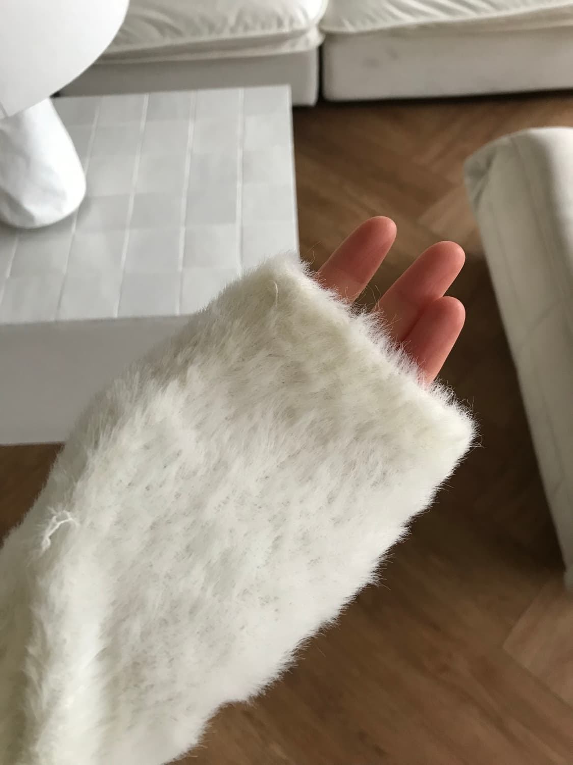 vintage ivory puff cardigan 상품이미지8