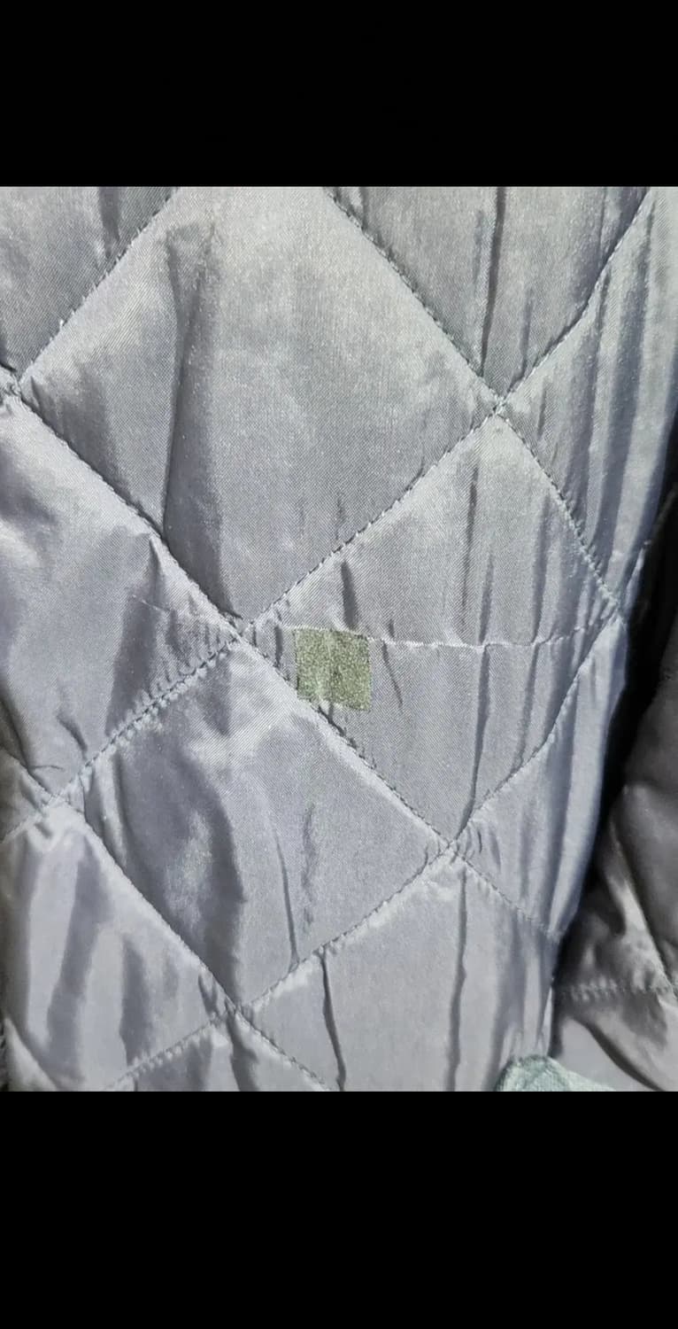 (XL) 바버 퀼팅자켓 네이비 누빔점퍼 코듀로이 카라넥  상품이미지5