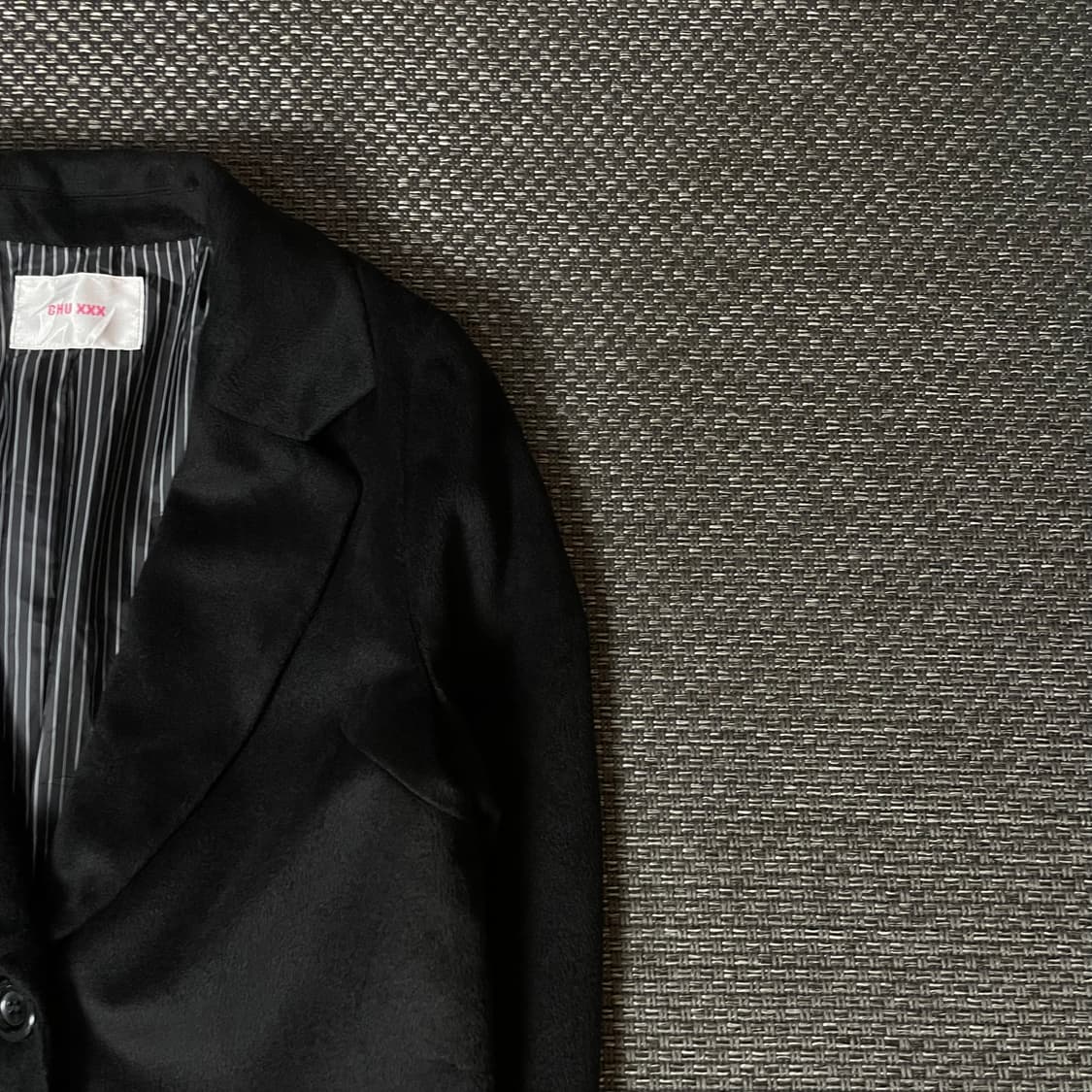 CHU XXX 블랙 싱글 코트 M 상품이미지3