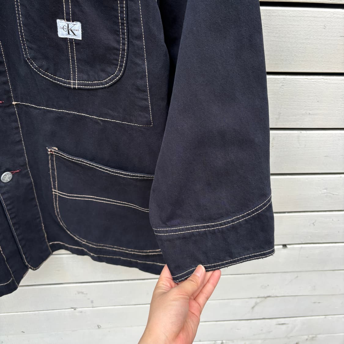 Calvin Klein 90s 캘빈클라인 made in usa 초어자켓 상품이미지6