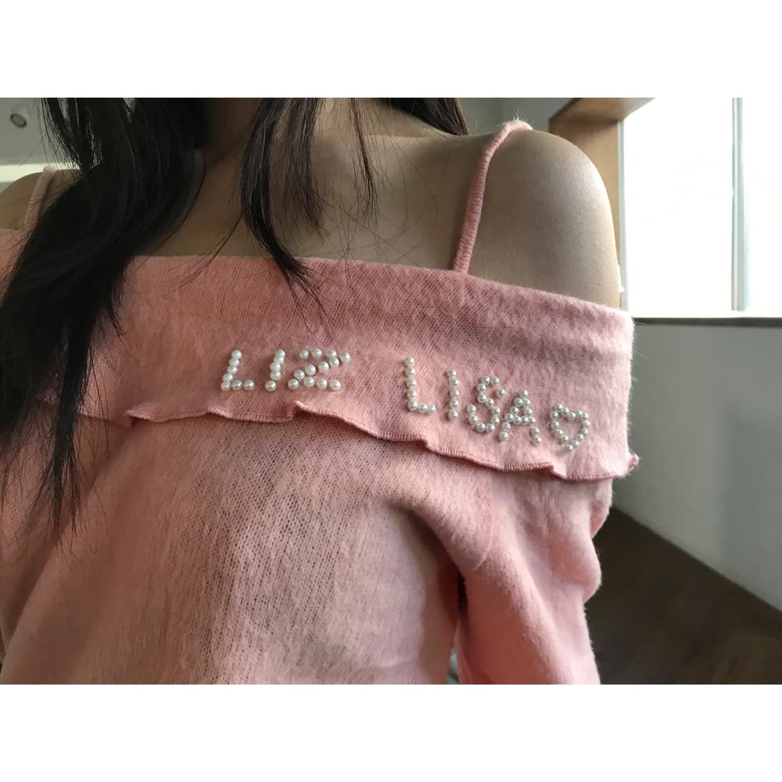 vintage Liz lisa off-shoulder knit 상품이미지2