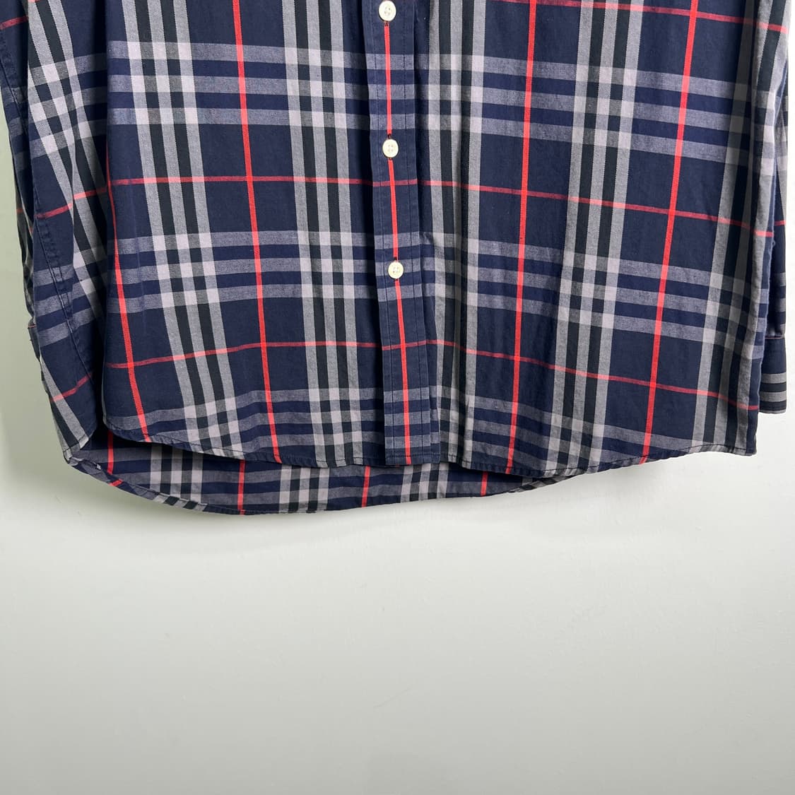 버버리 빈티지 노바 체크 셔츠 M 상품이미지5