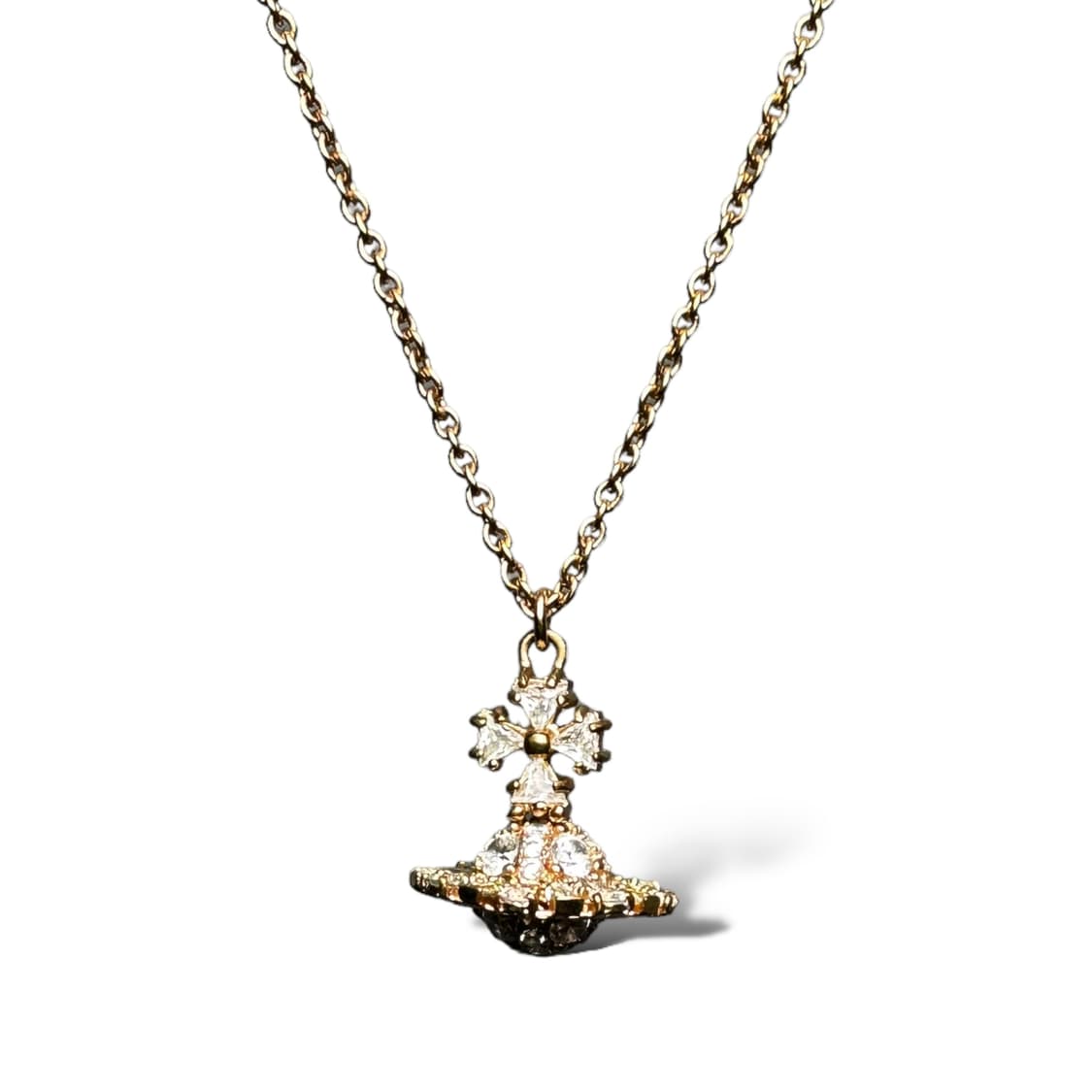 Gold Crystal ORB Necklace 상품이미지5
