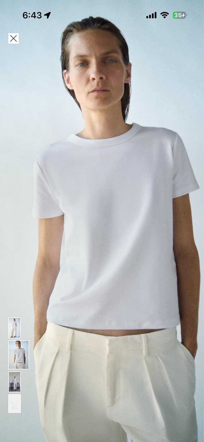 ZARA 반팔 화이트 M 상품이미지2