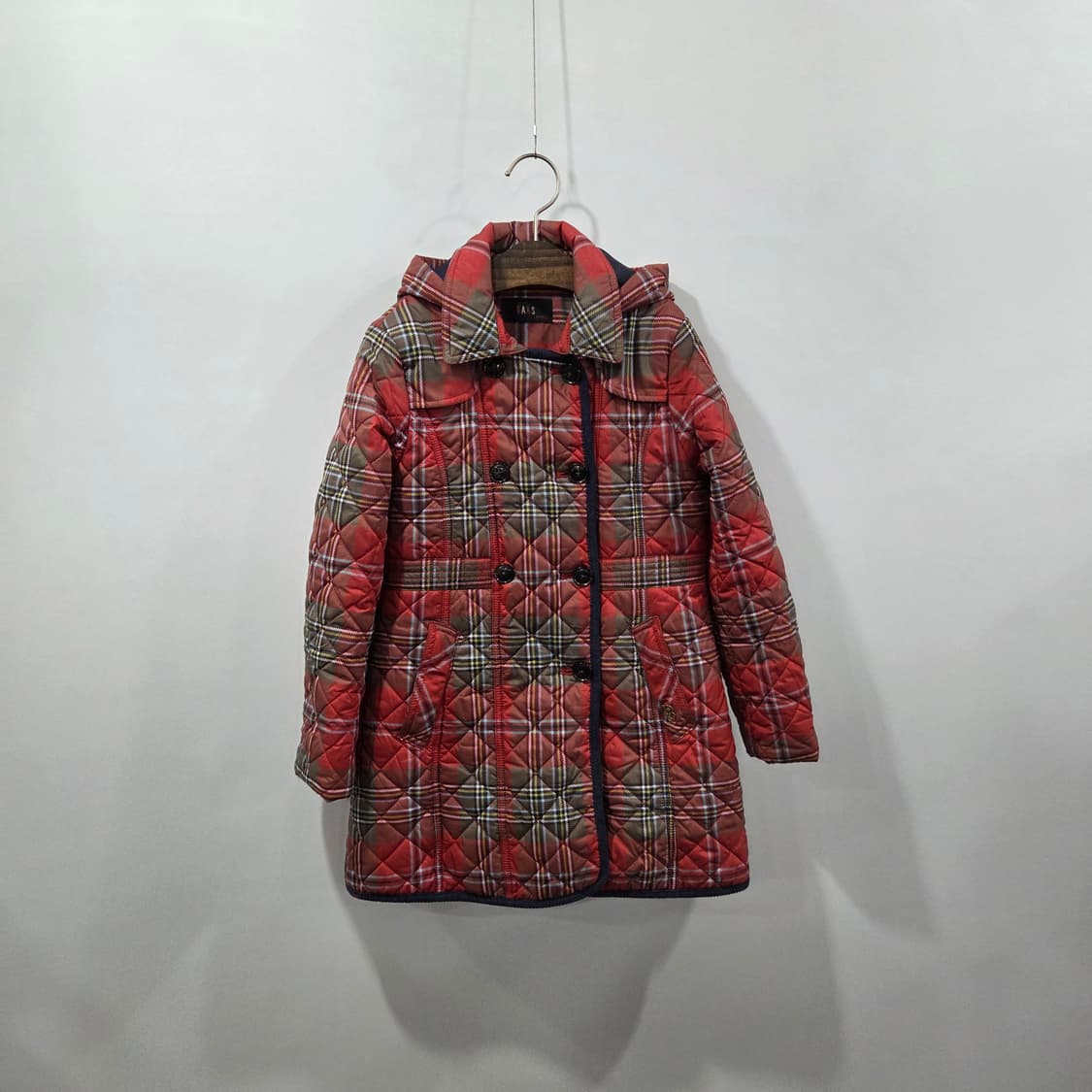 닥스 키즈 타탄체크 퀼팅코트 130/9Y  상품이미지1